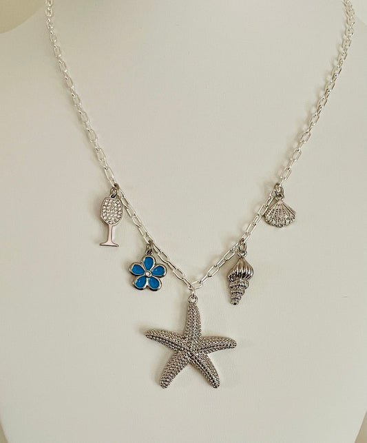 By the Ocean Charm Necklace